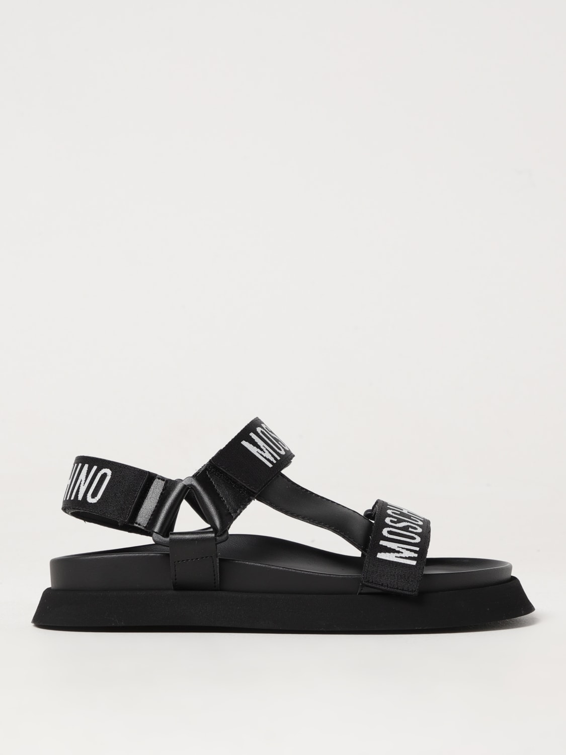 MOSCHINO COUTURE HEELED SANDAL: Flat sandals woman Moschino Couture, Black - Img 1