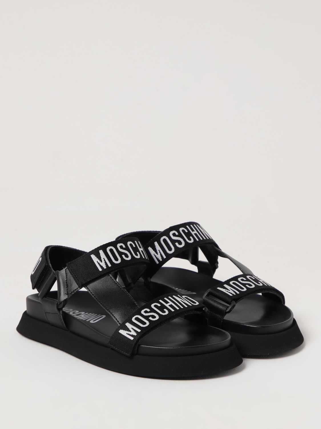 MOSCHINO COUTURE HEELED SANDAL: Flat sandals woman Moschino Couture, Black - Img 2