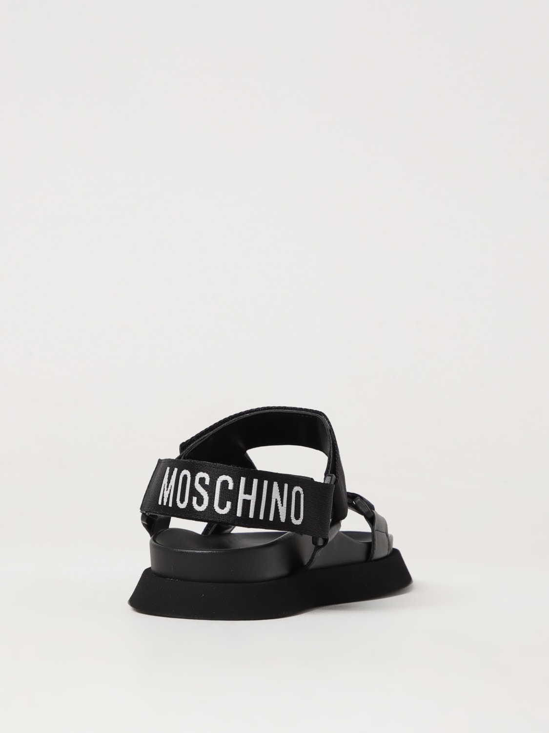 MOSCHINO COUTURE HEELED SANDAL: Flat sandals woman Moschino Couture, Black - Img 3