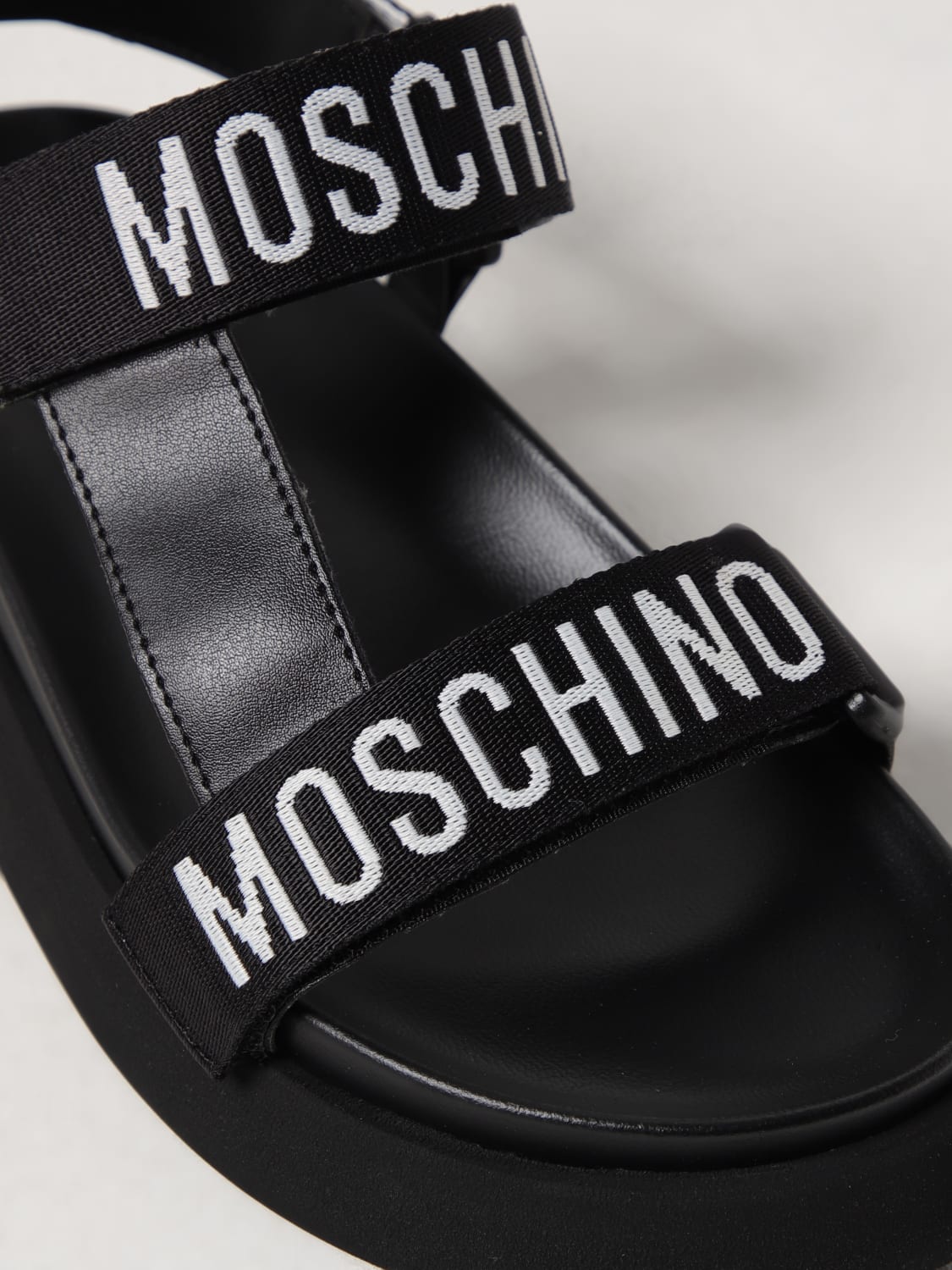 MOSCHINO COUTURE HEELED SANDAL: Flat sandals woman Moschino Couture, Black - Img 4