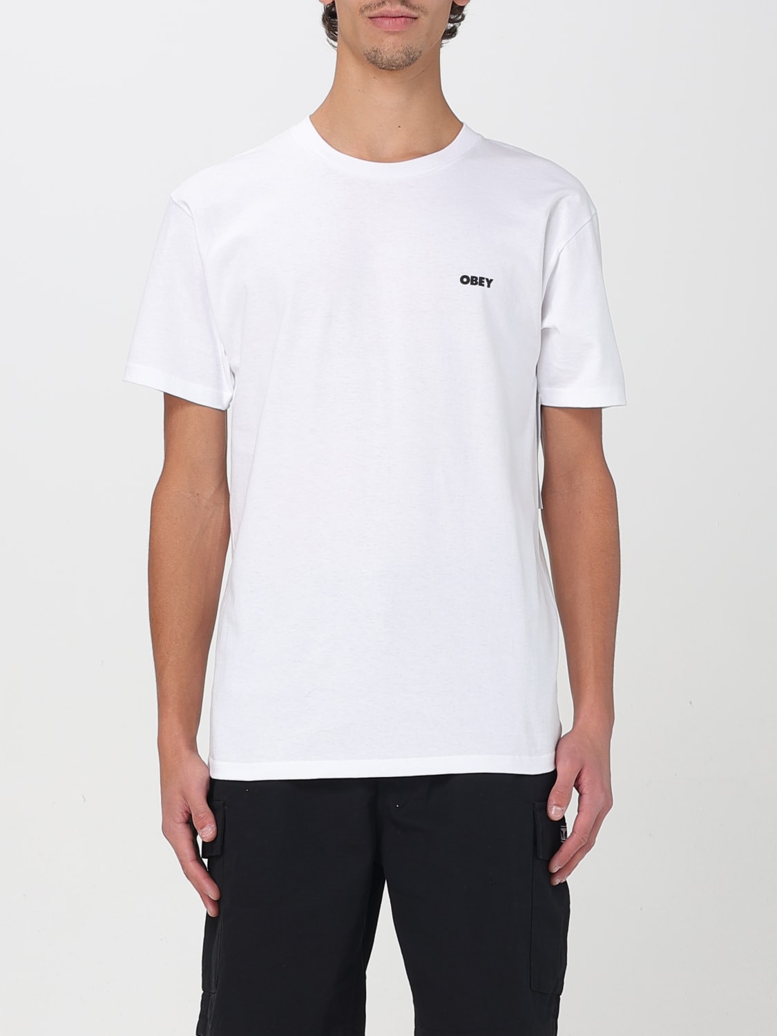 OBEY T-SHIRT: T-shirt men Obey, Cream - Img 1