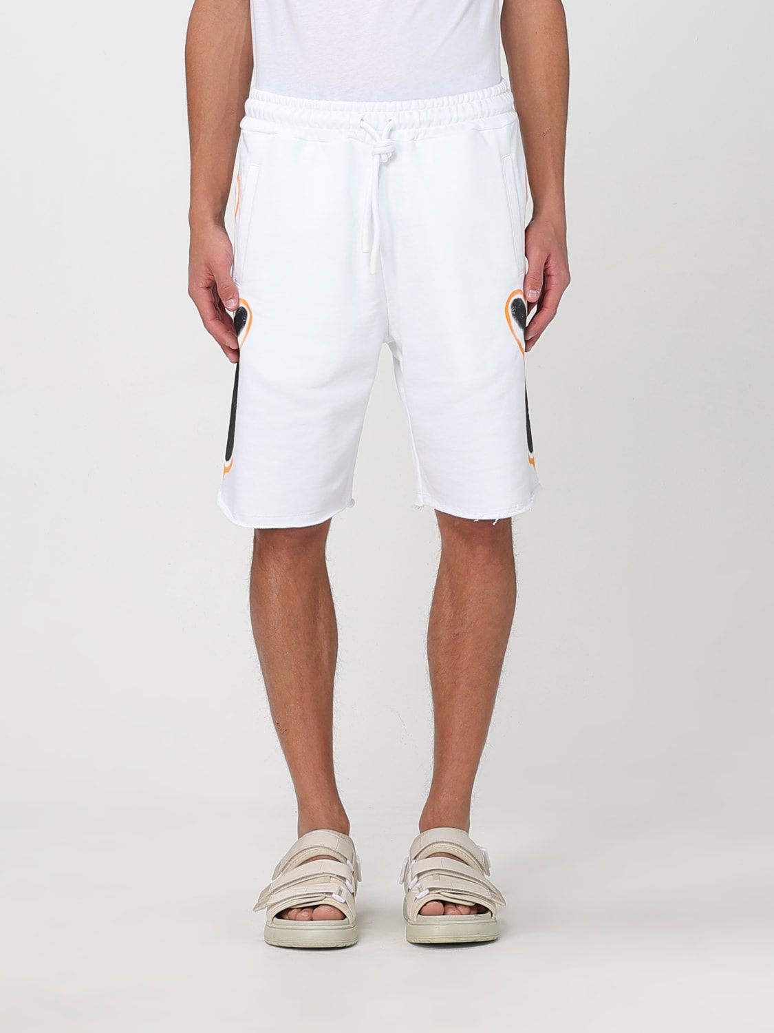 DISCLAIMER SHORTS: Short men Disclaimer, White - Img 1