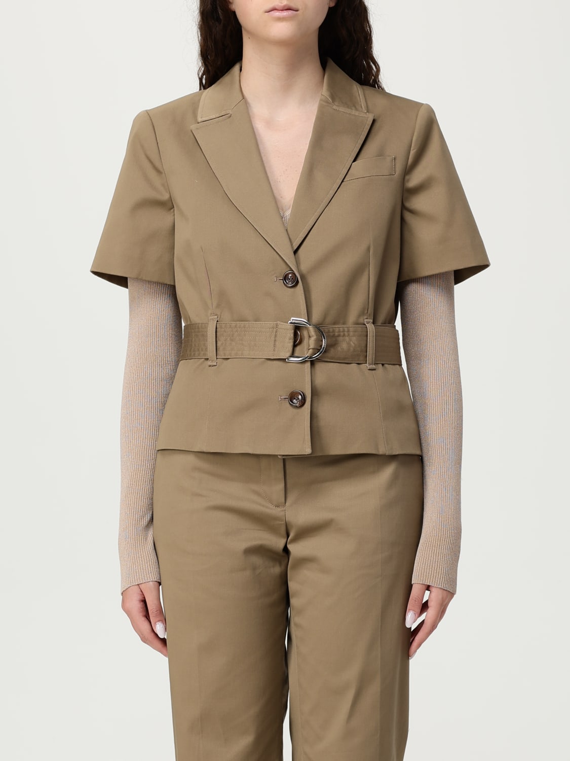 アウターその他 LIU JO Woman Blazer Green CA5286T4691 X0662 LIU JO: Jacket woman - Green | Liu Jo blazer CA5286T4691