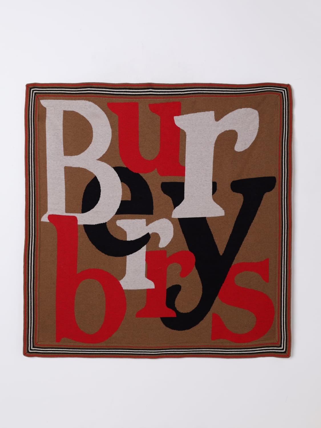 BURBERRY BLANKET: Blanket kids Burberry, Beige - Img 2