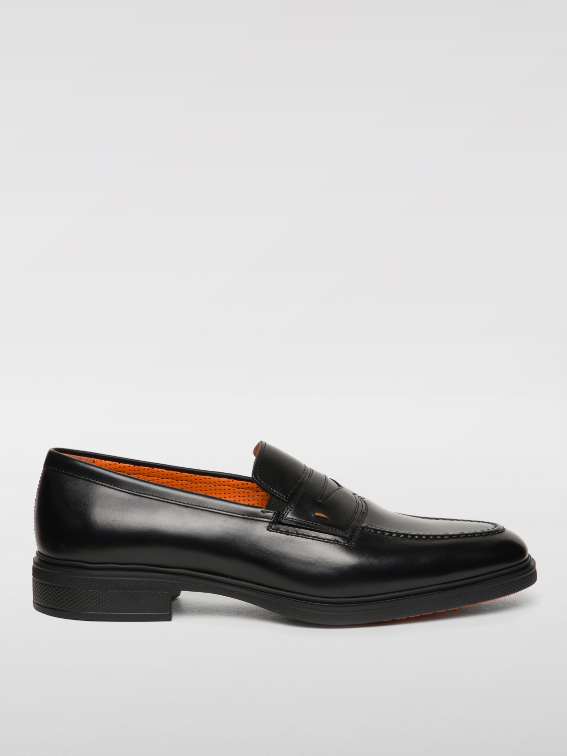 SANTONI MOCASSINI: Mocassino Santoni in pelle , Nero - Img 1