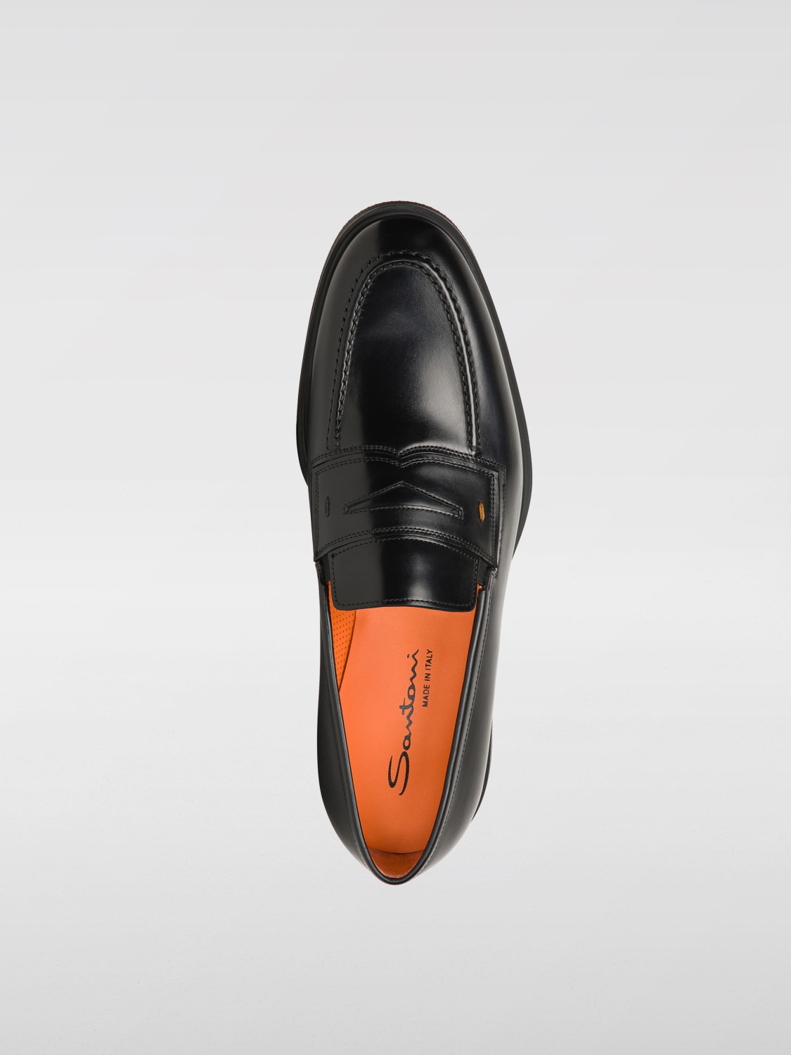 SANTONI MOCASSINI: Mocassino Santoni in pelle , Nero - Img 4
