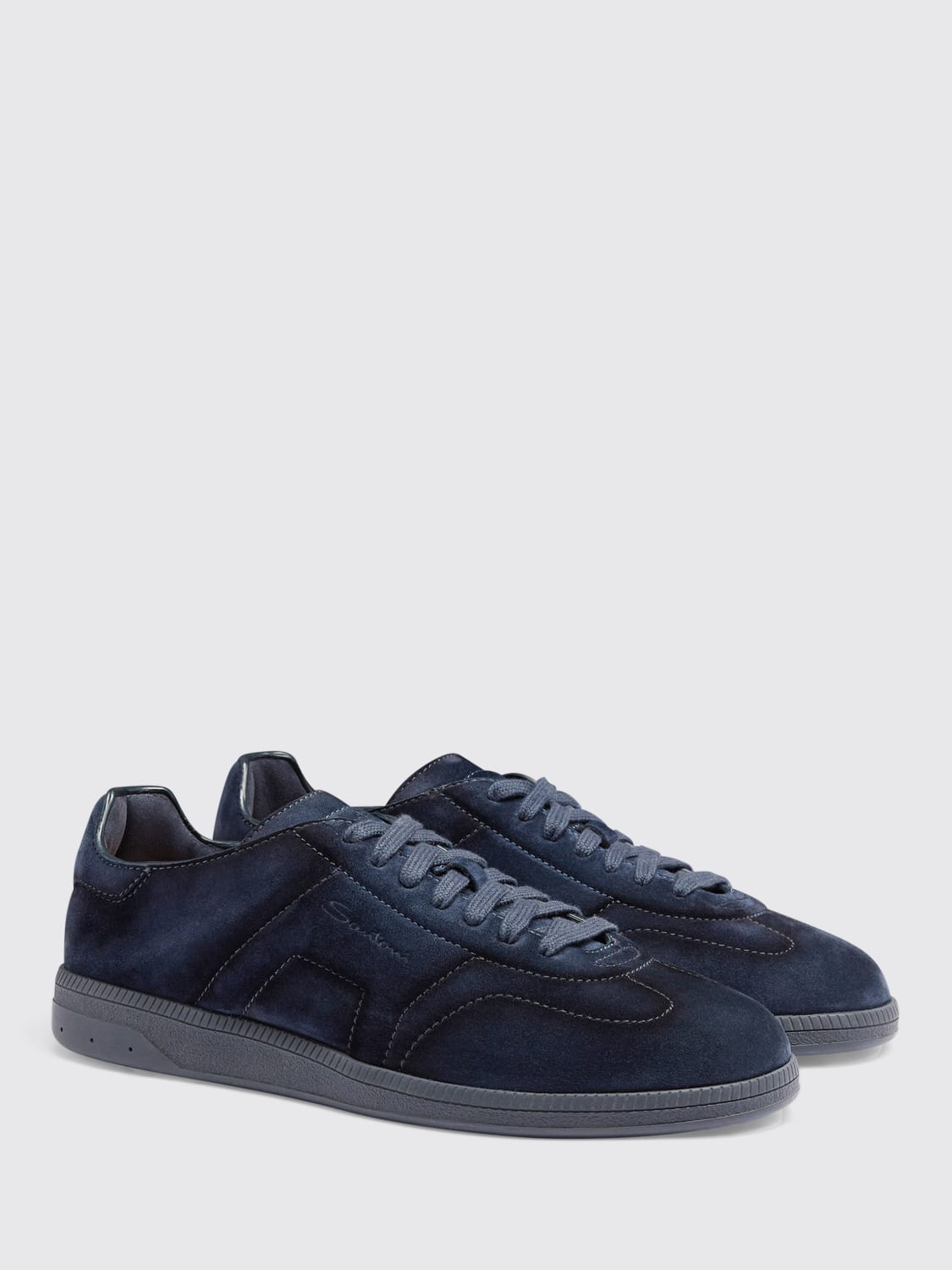 SANTONI SNEAKERS: Sneakers men Santoni, Blue - Img 2