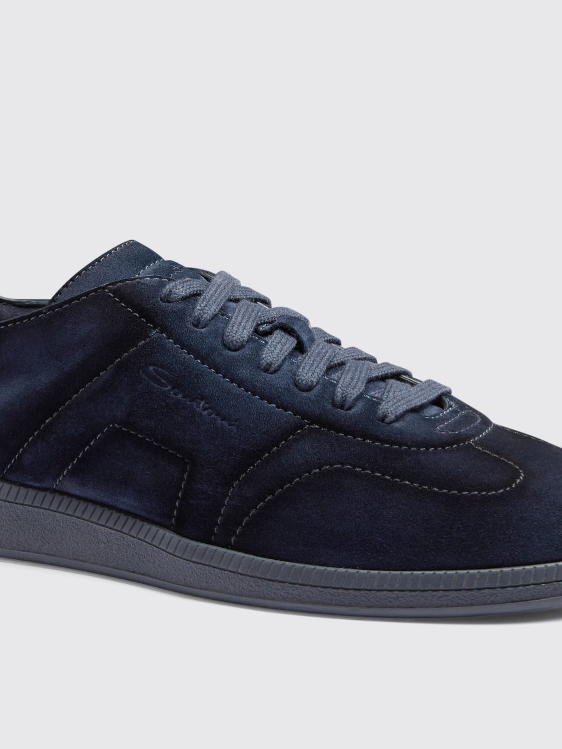 SANTONI SNEAKERS: Sneakers men Santoni, Blue - Img 5