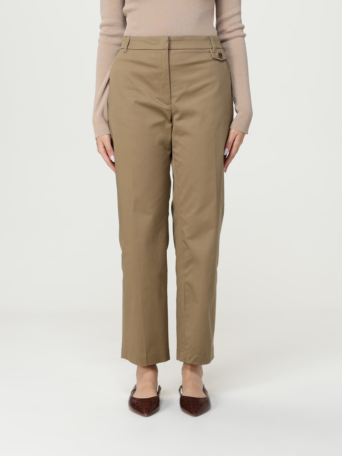 パンツ LIU JO Woman Pants Green CA5353TS531 M9265 LIU JO: Pants woman - Green | Liu Jo pants CA5344T4691