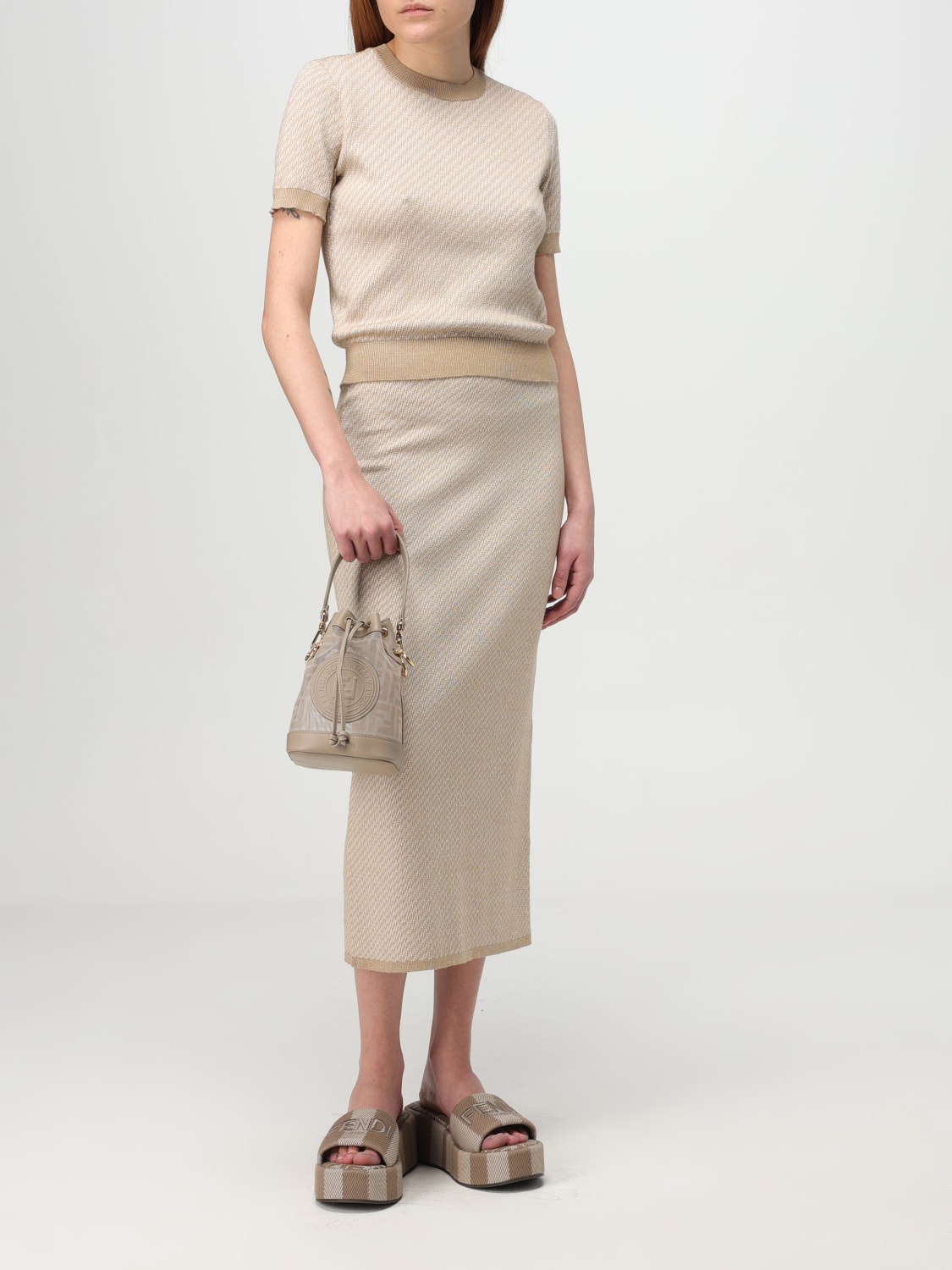 バッグ・カバンその他 FENDI Woman Mini bag Beige 8BS093AUS7 F1SN7 FENDI: Mini bag woman - Beige | Fendi mini bag 8BS093AUS7