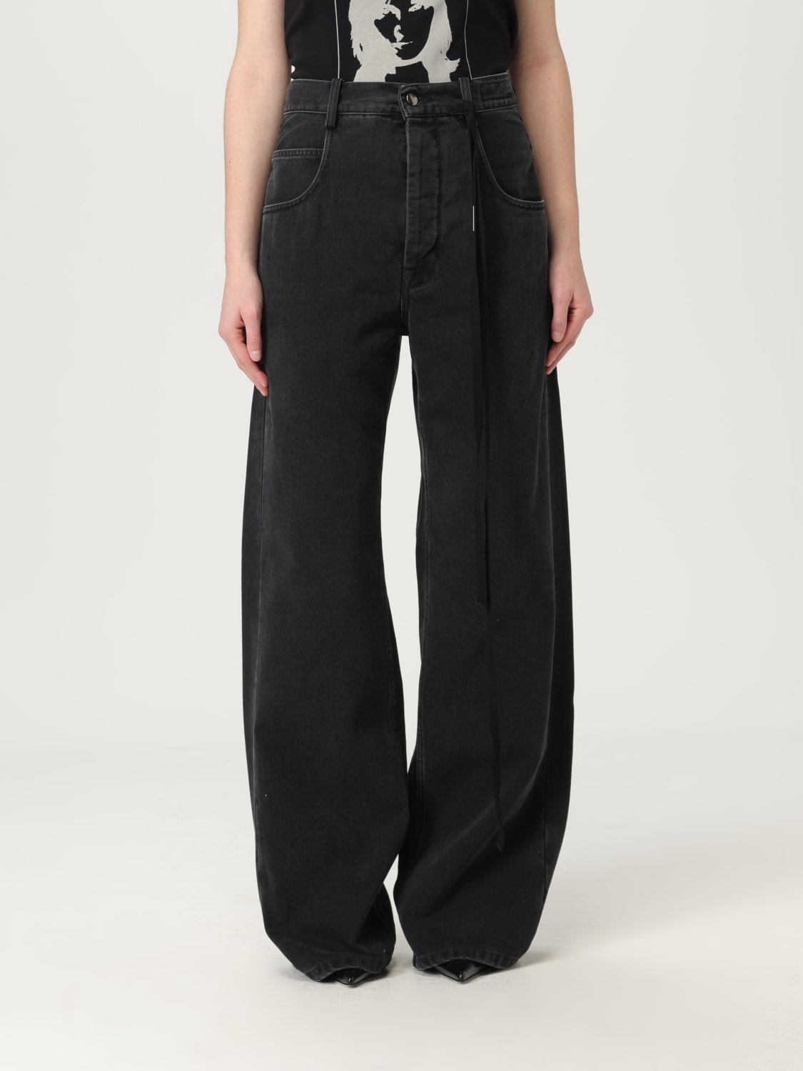 ANN DEMEULEMEESTER: Jeans woman - Grey | Ann Demeulemeester jeans