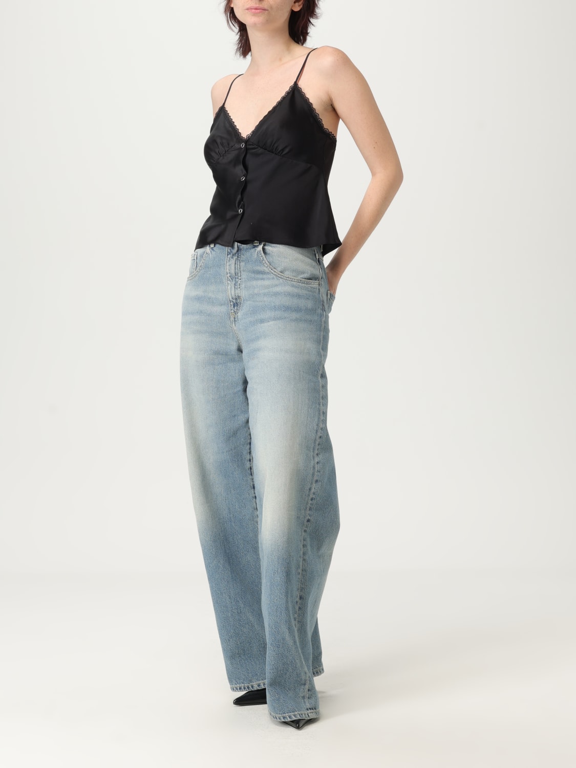 ALEXANDER WANG TOP: Top femme Alexander Wang, Noir - Img 2