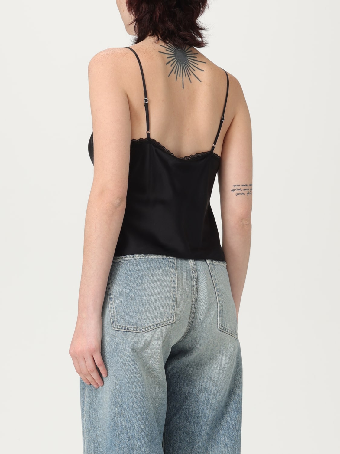 ALEXANDER WANG TOP: Top femme Alexander Wang, Noir - Img 3