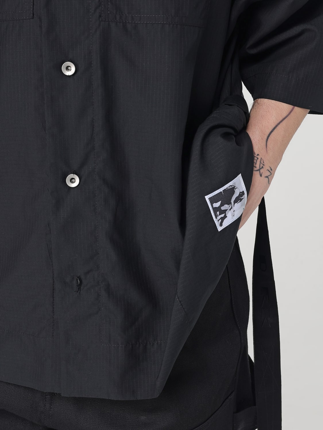 RICK OWENS DRKSHDW CAMISA: Camisa hombre Rick Owens Drkshdw, Negro - Img 4