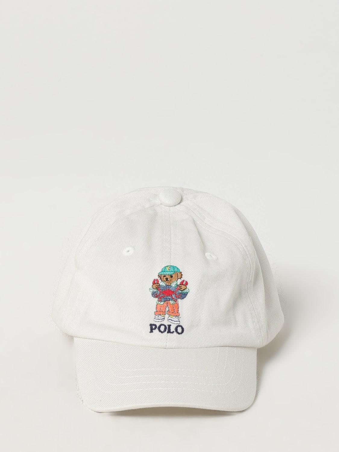 POLO RALPH LAUREN GORRO: Gorro niños Polo Ralph Lauren, Blanco - Img 2