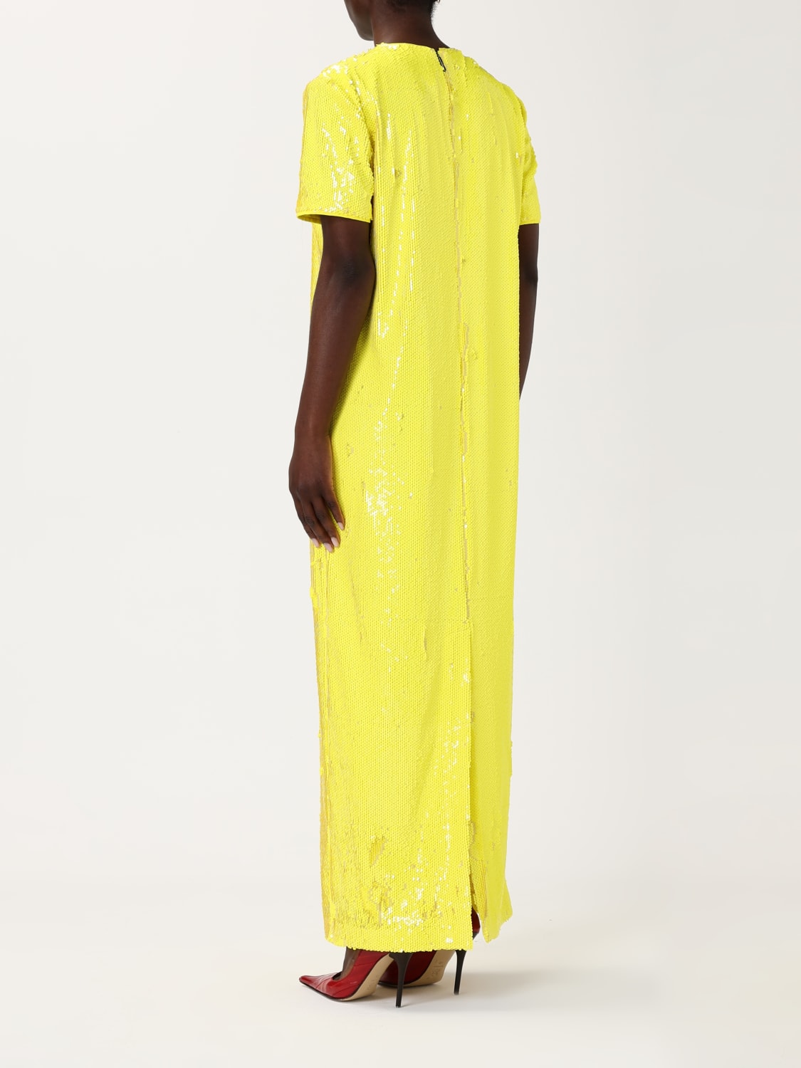 MSGM DRESS: Dress woman MSGM, Yellow - Img 2