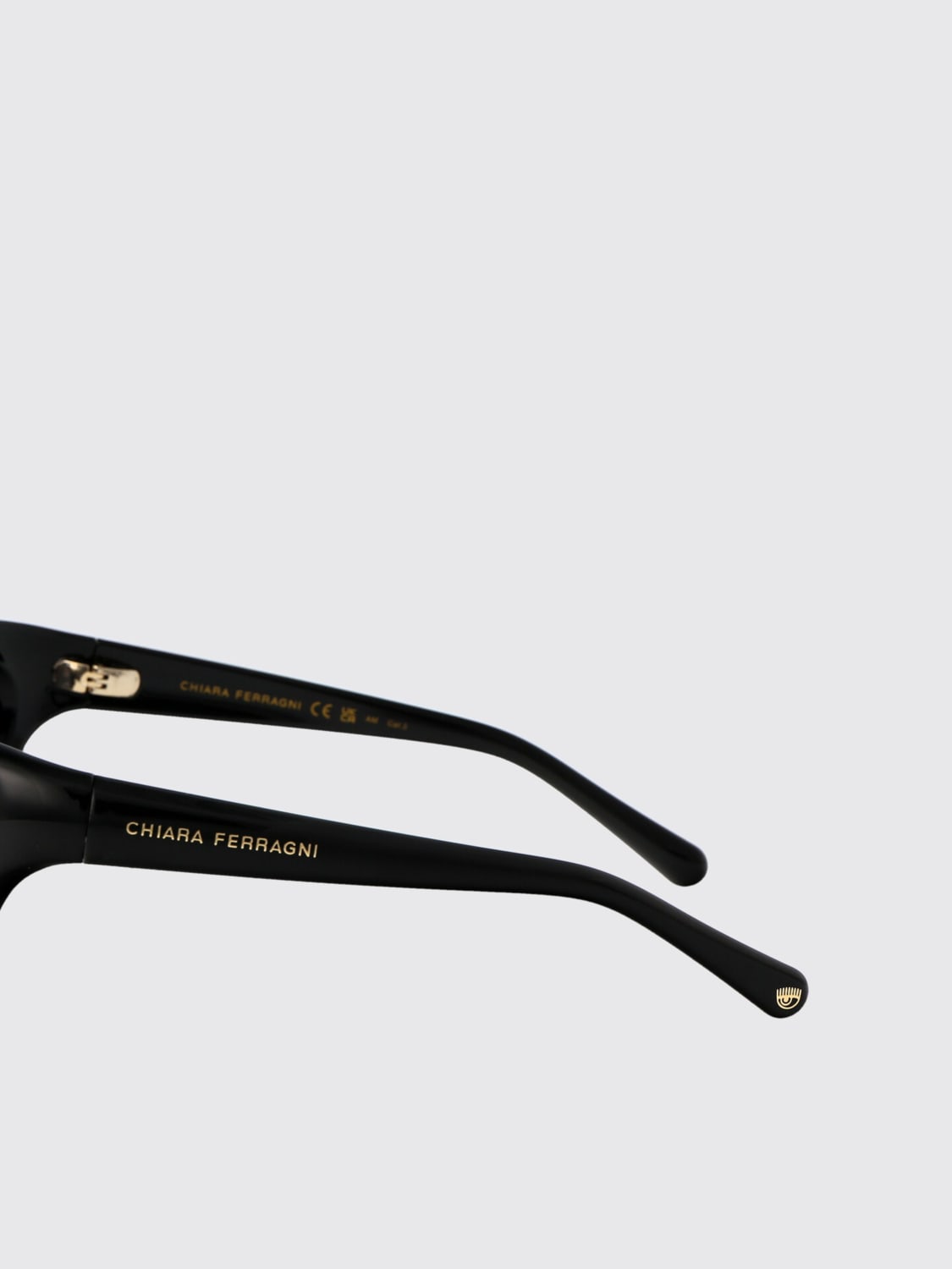 CHIARA FERRAGNI OCCHIALI DA SOLE: Occhiali da sole CF7030/S Chiara Ferragni in acetato , Nero - Img 4