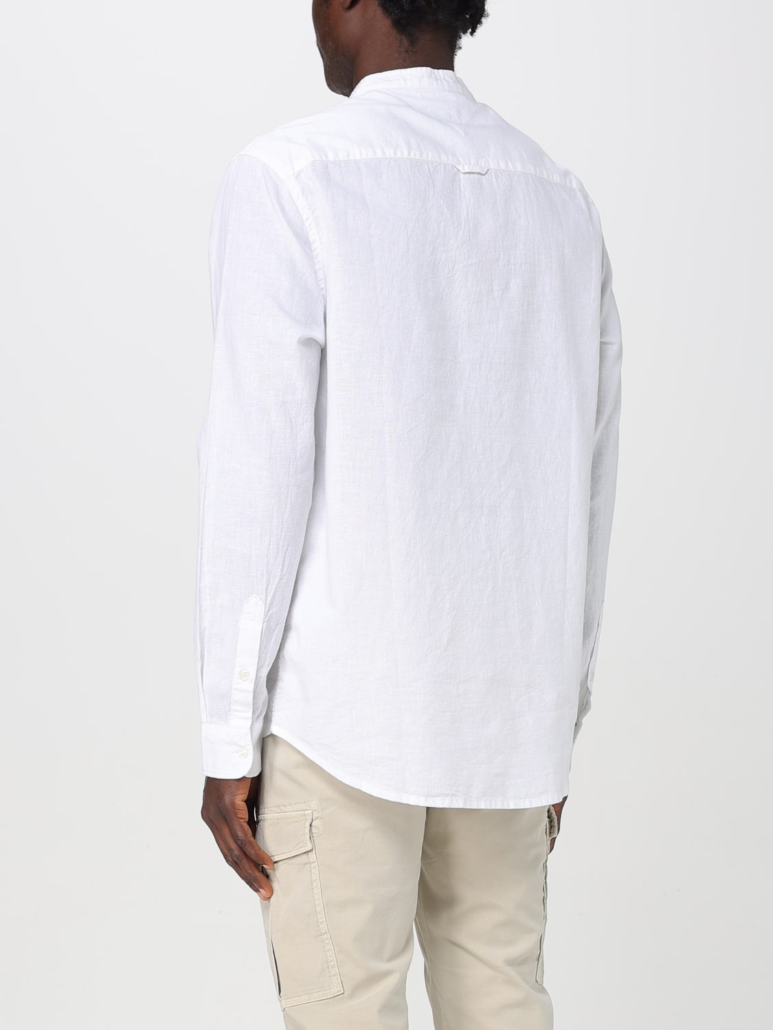 TOMMY JEANS CAMICIA: Camicia classica Tommy Jeans in misto lino , Bianco - Img 2