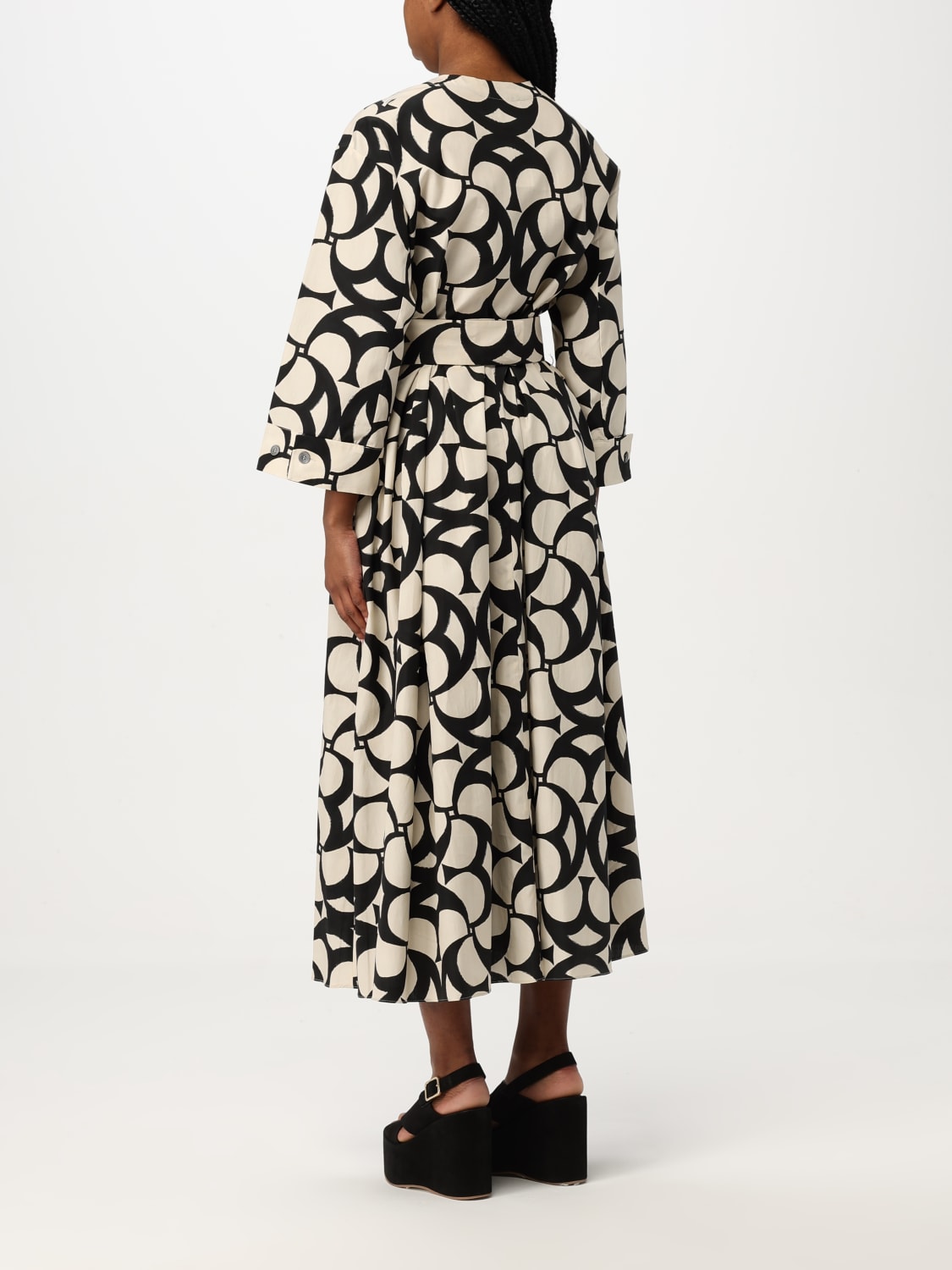 人気【S MAXMARA】Abito in cotone stampato con cintura S Max Mara primavera estate 2023 - Gemma Boutique