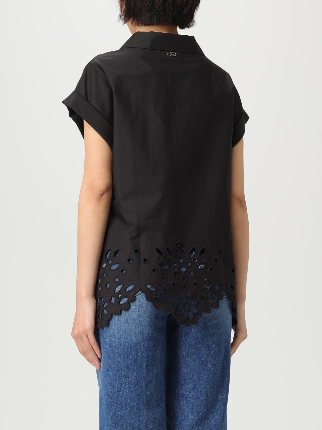 Tシャツ・カットソー LIU JO Woman Polo Shirt Black WA5167T4853 22222 LIU JO: T-shirt woman - Black | Liu Jo polo shirt