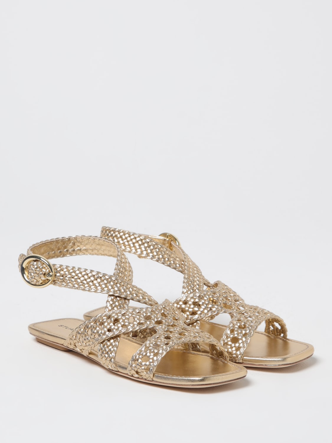 STUART WEITZMAN SANDALES À TALONS: Chaussures basses femme Stuart Weitzman, Or - Img 2