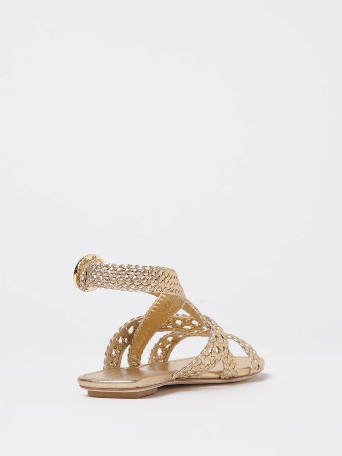 STUART WEITZMAN SANDALES À TALONS: Chaussures basses femme Stuart Weitzman, Or - Img 3