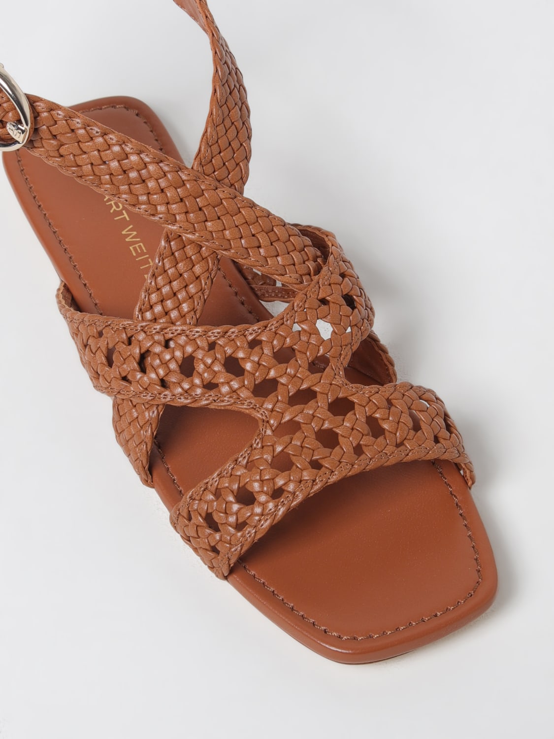 サンダル・ミュール STUART WEITZMAN Women Sandals SK785 HZL Brown STUART WEITZMAN: Flat shoes woman - Brown | Stuart Weitzman
