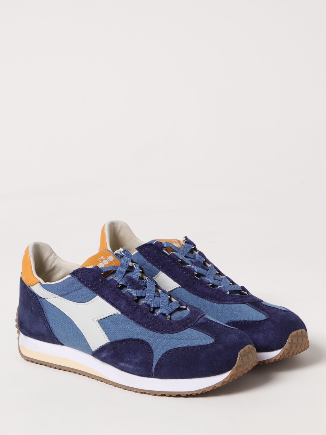 DIADORA HERITAGE SNEAKERS: Sneakers Diadora Heritage in camoscio e canvas , Blue - Img 2