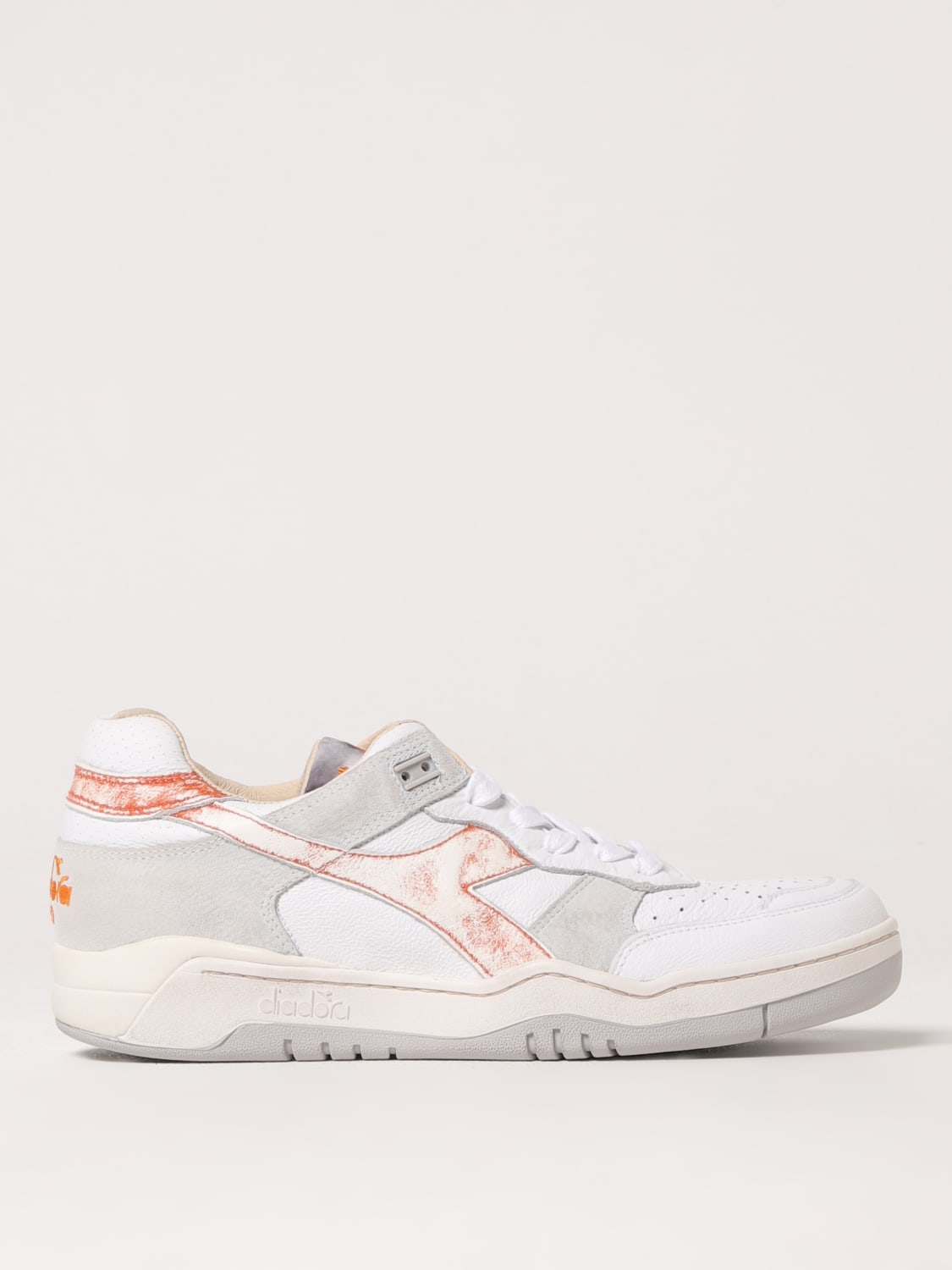 DIADORA HERITAGE SNEAKERS: Sneakers Diadora Heritage in pelle used , Bianco - Img 1