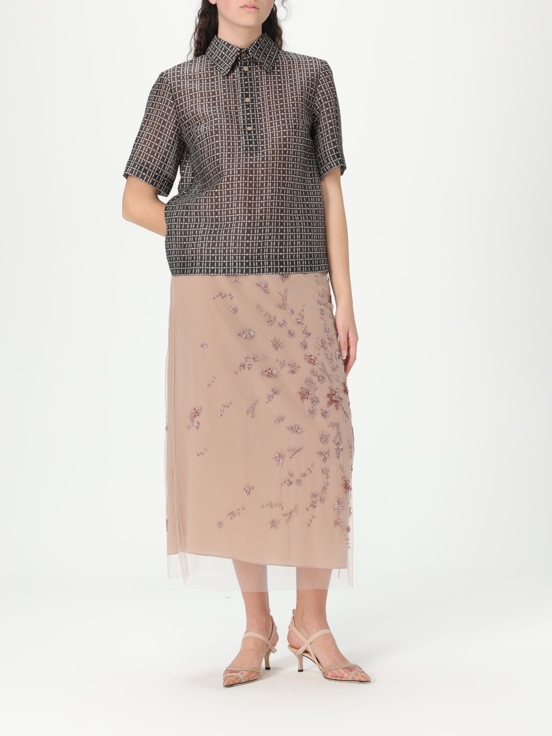 FENDI FALDA: Falda mujer Fendi, Natural - Img 2