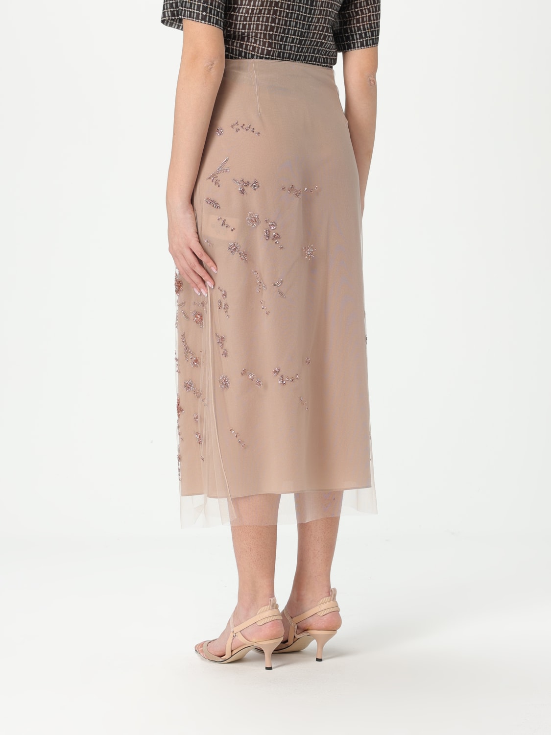 FENDI FALDA: Falda mujer Fendi, Natural - Img 3