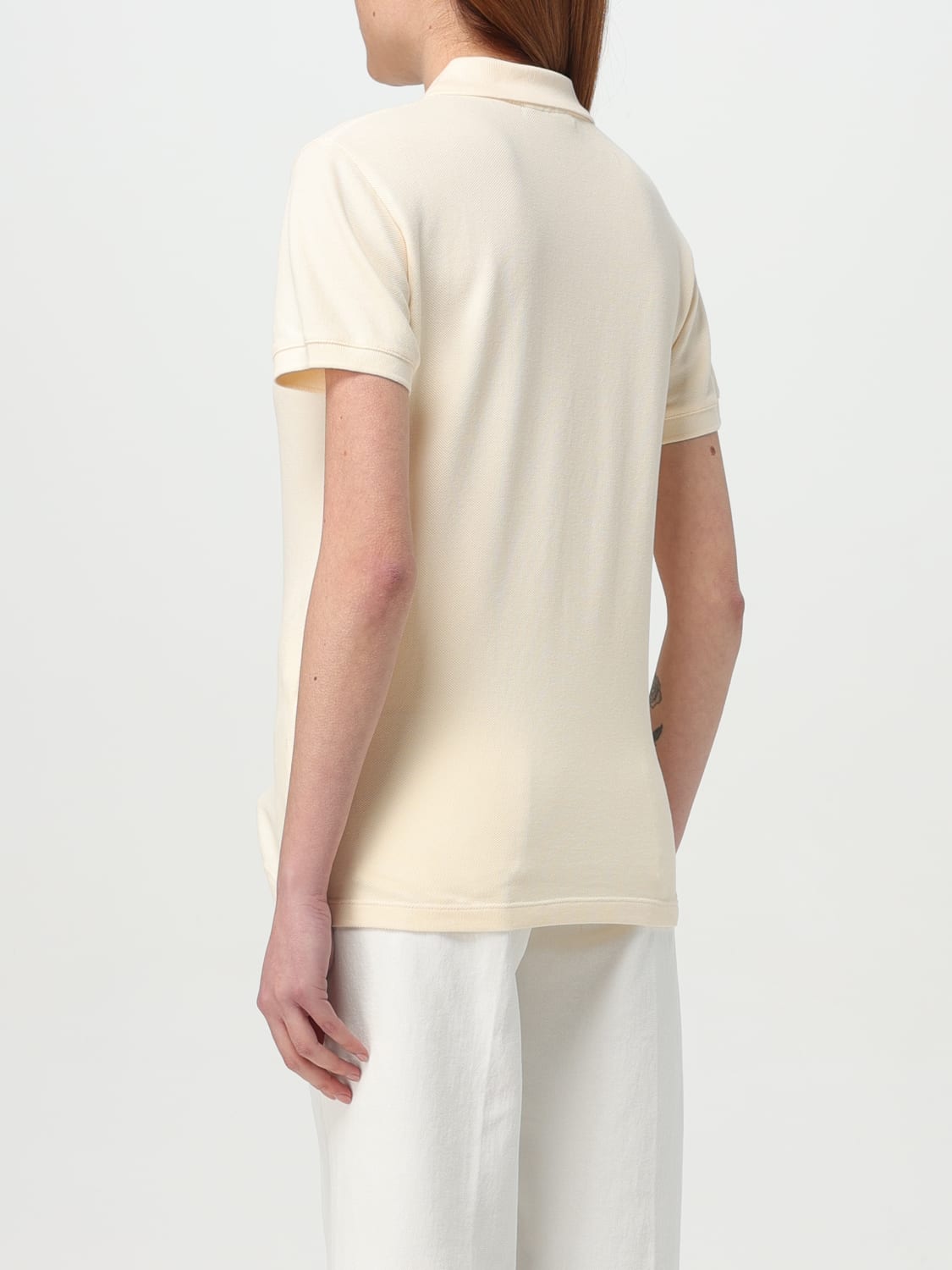 Tシャツ・カットソー MAISON KITSUNE Woman Polo Shirt Grey MW00202KJ7010 0134 MAISON KITSUNÉ: Polo shirt woman - Grey | Maison Kitsuné