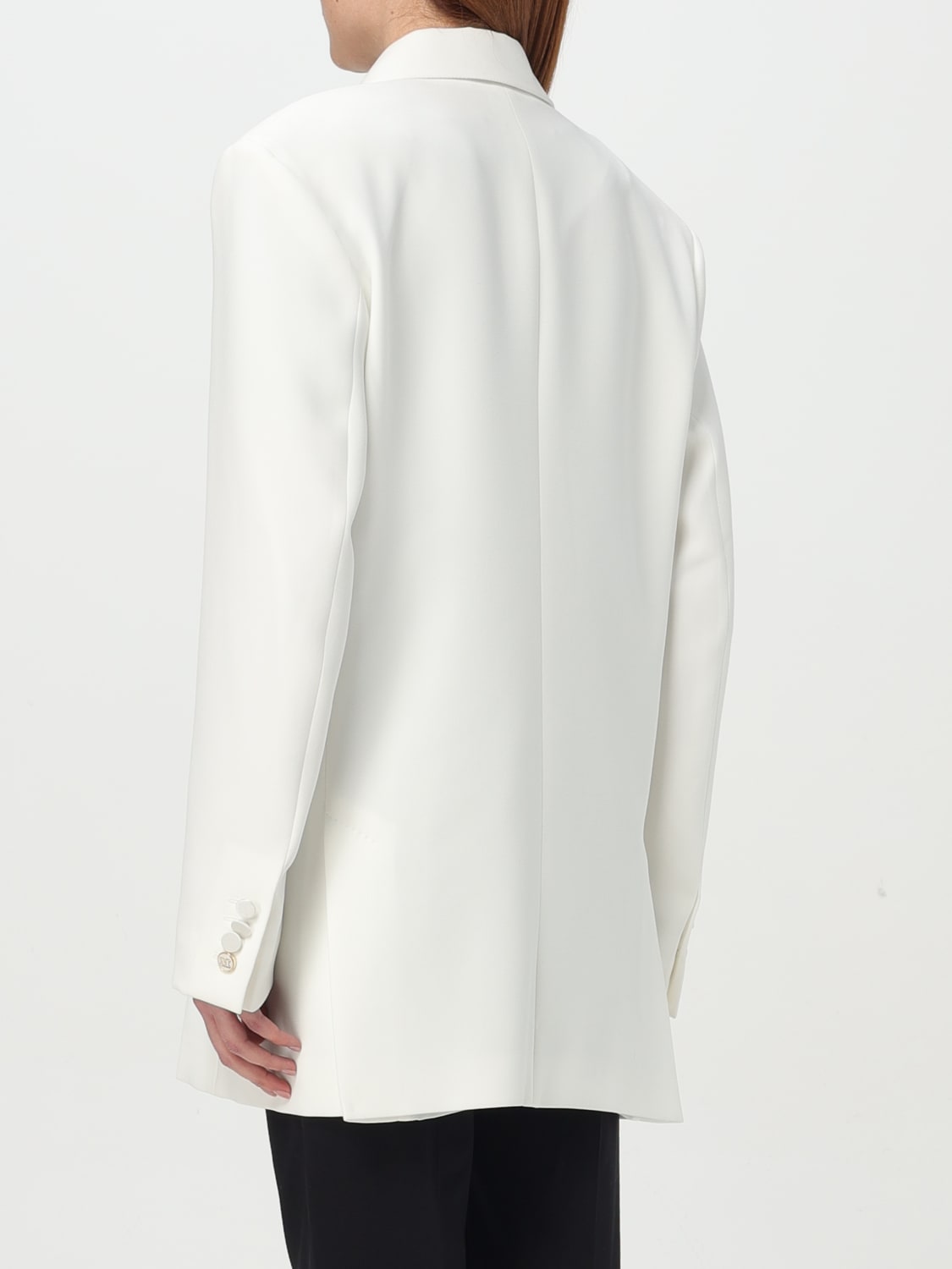 MAX MARA BLAZER: Blazer a doppiopetto Max Mara in cady, Bianco - Img 3