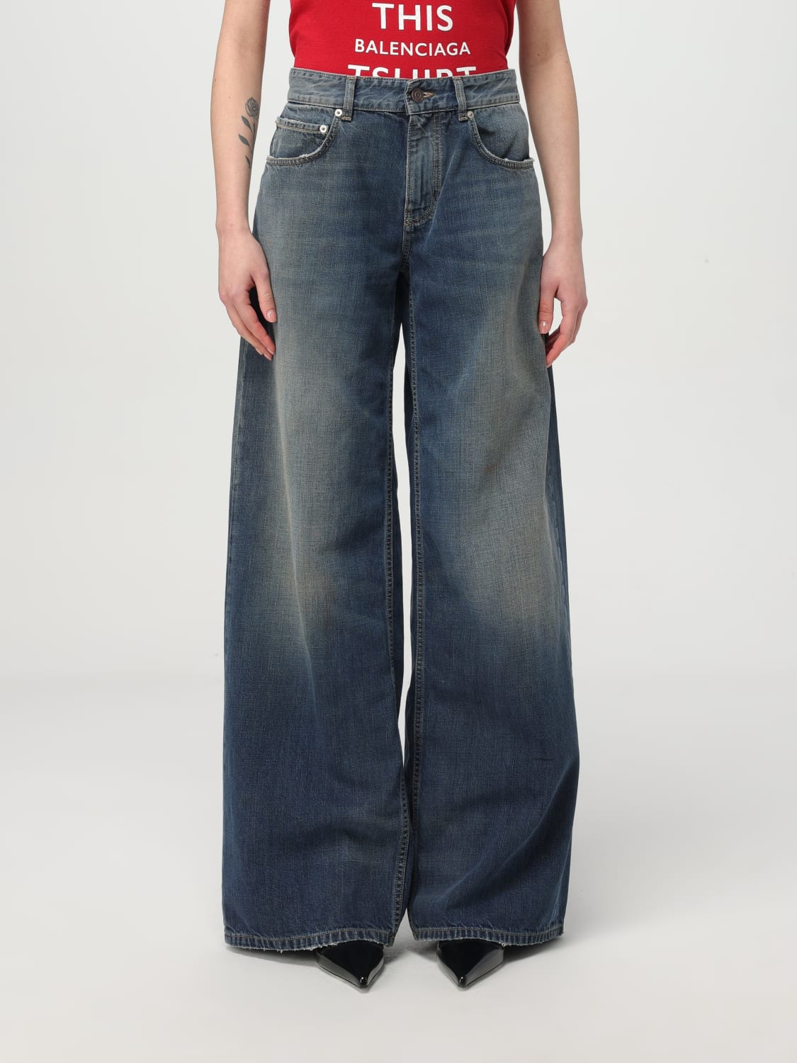 BALENCIAGA JEANS: Jeans woman Balenciaga, Blue - Img 1