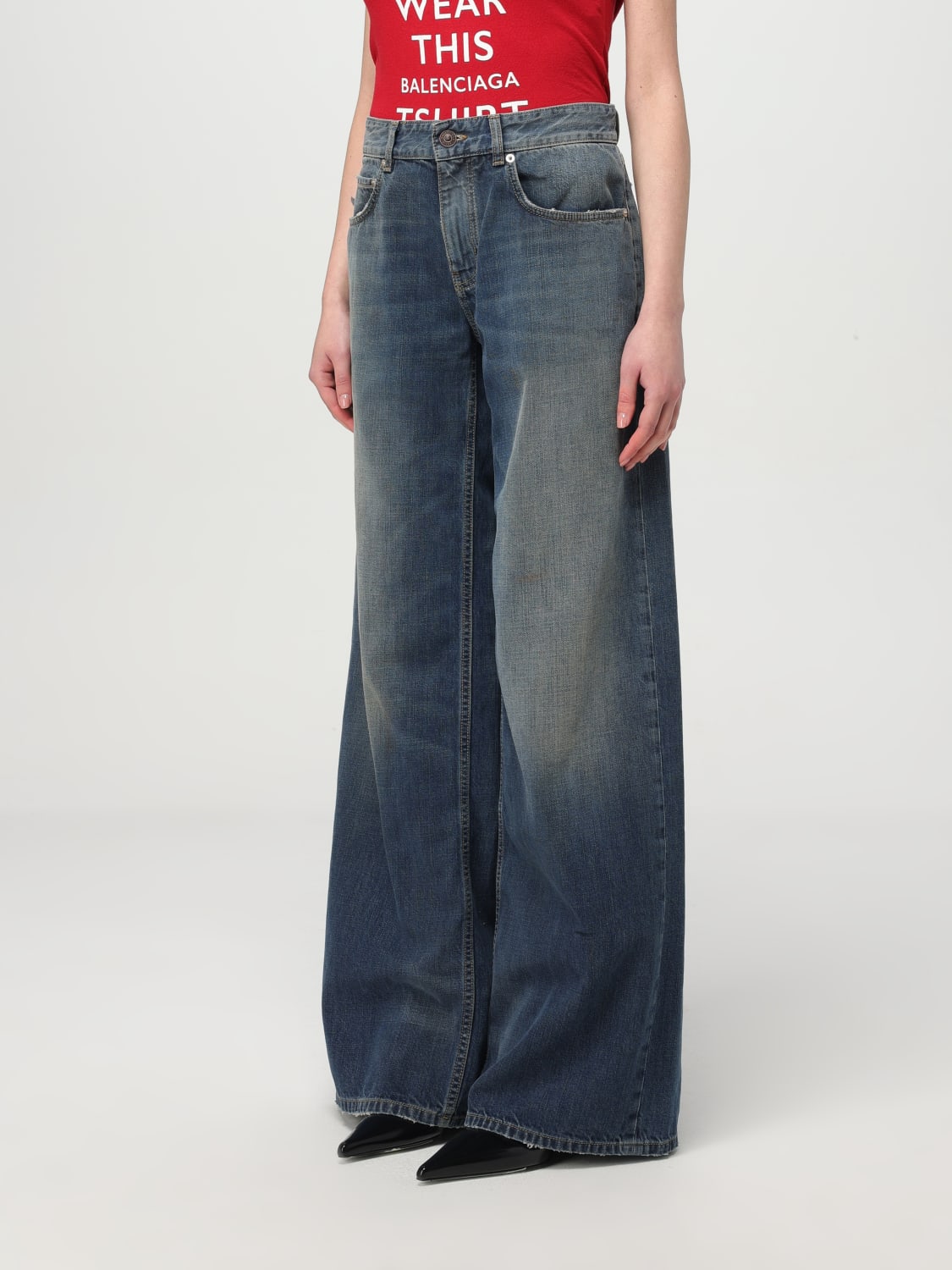 BALENCIAGA JEANS: Jeans woman Balenciaga, Blue - Img 4