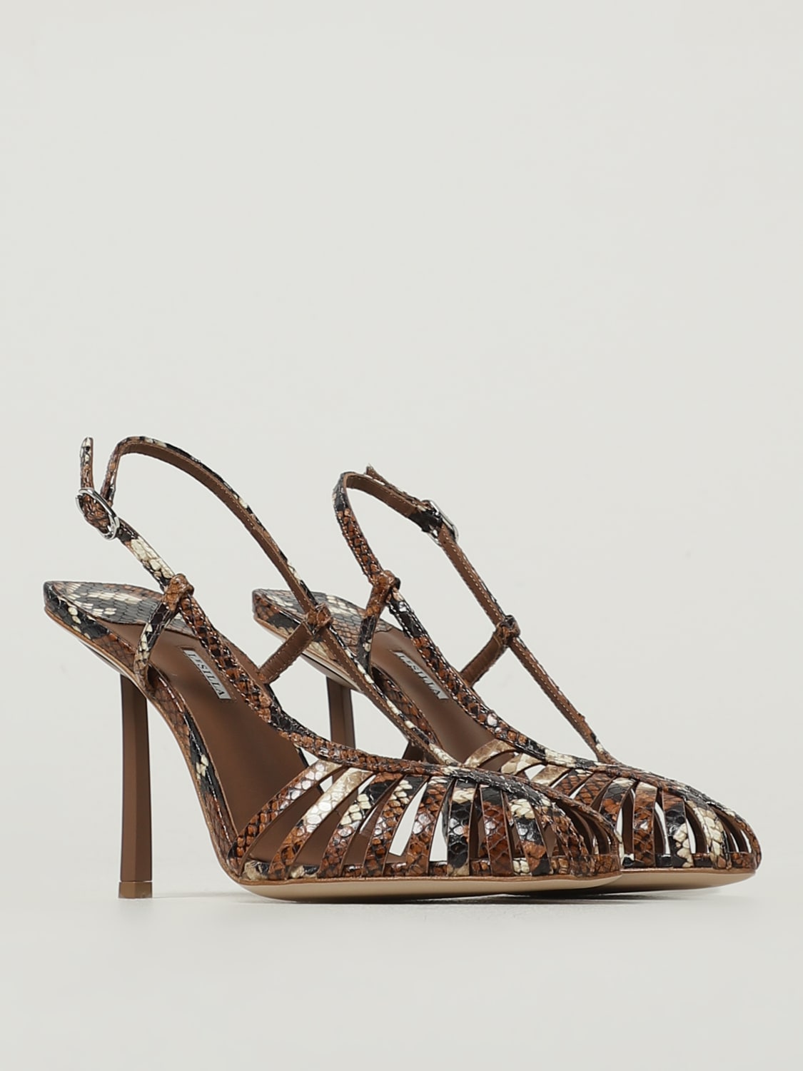LE SILLA HEELED SANDAL: Heeled sandals woman Le Silla, Brown - Img 2