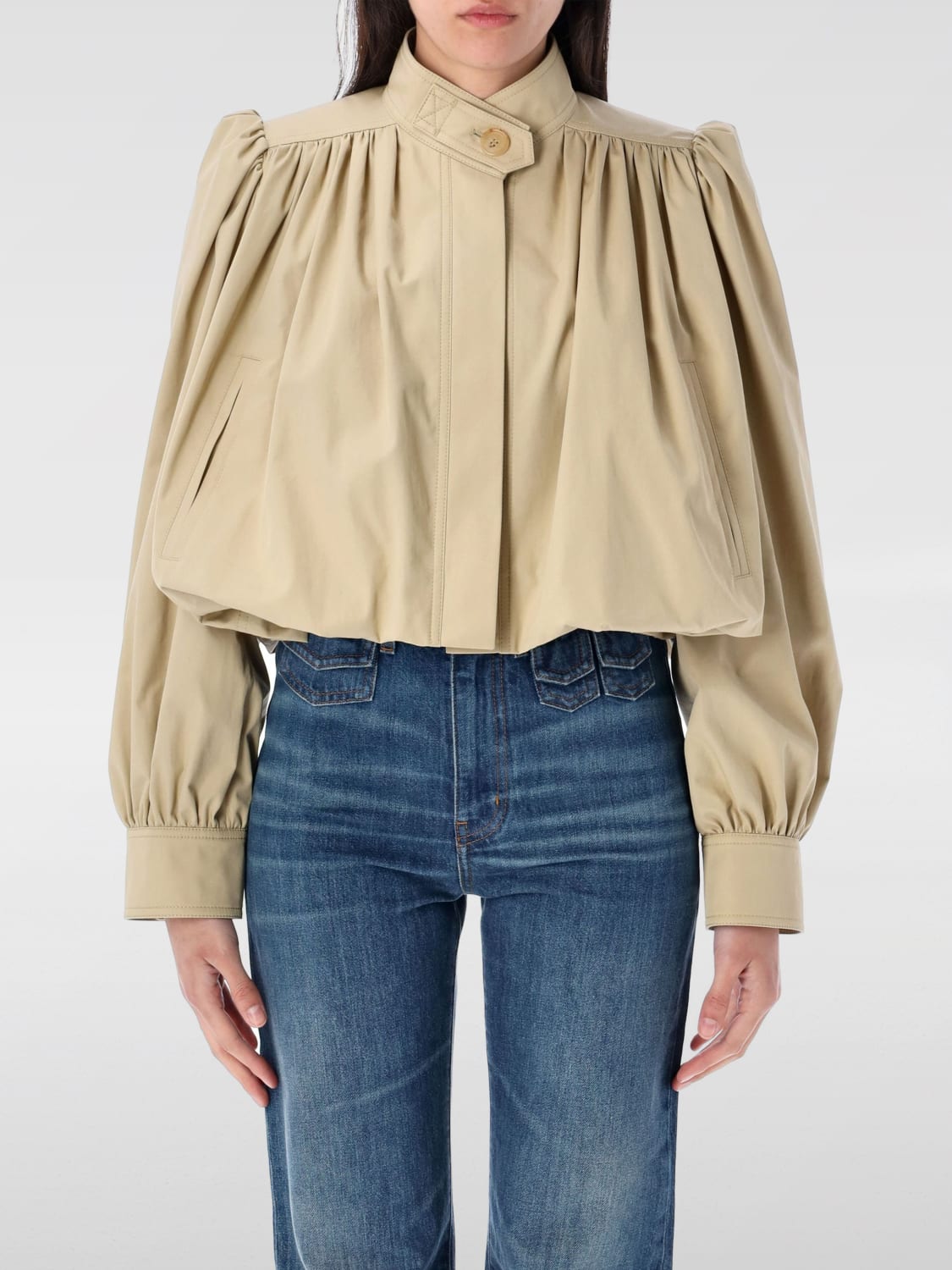 ジャケット CHLOE Woman Jacket Beige CH25UVE21118 23I CHLOÉ: Jacket woman - Beige | Chloé jacket CH25UVE21118