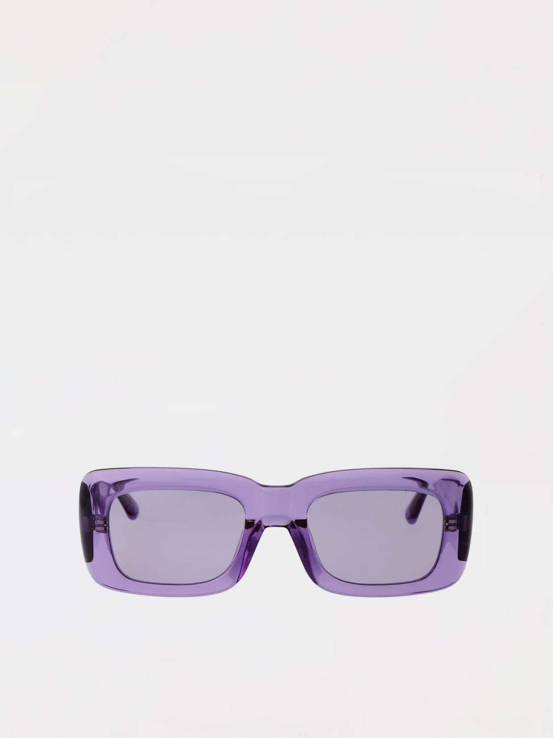 THE ATTICO OCCHIALI DA SOLE: Occhiali da sole Marfa Linda Farrow x The Attico in acetato , Marrone - Img 2