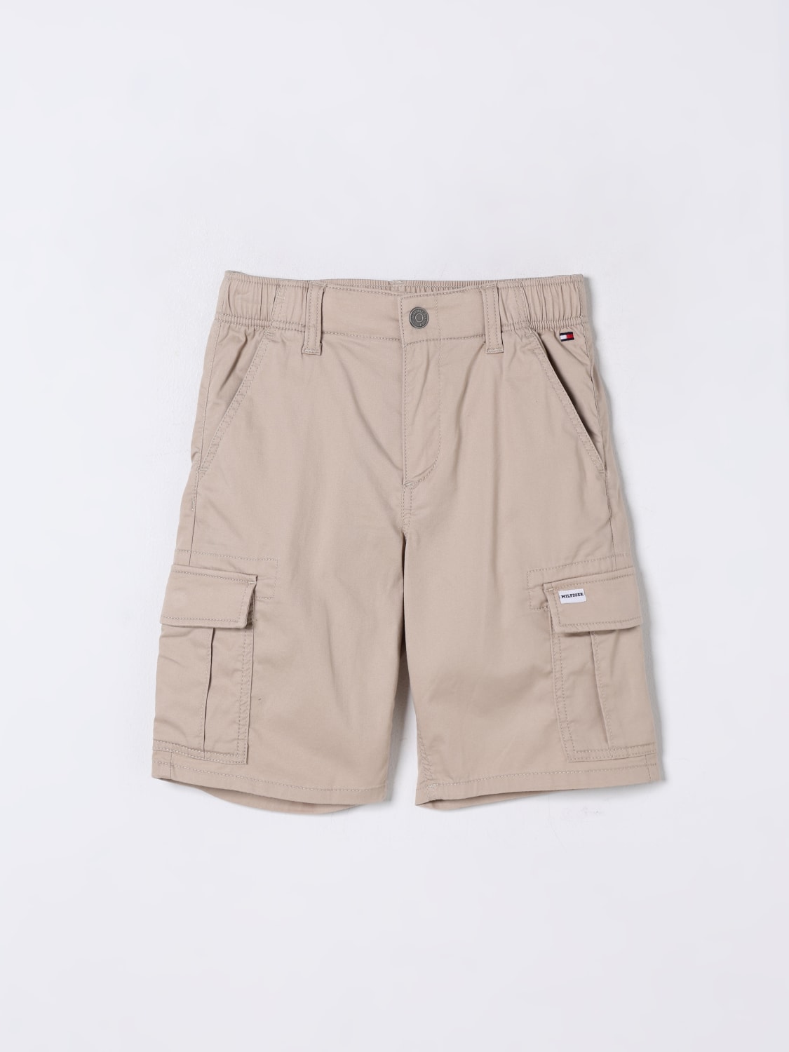 TOMMY HILFIGER SHORTS: Shorts kinder Tommy Hilfiger, Beige - Img 1