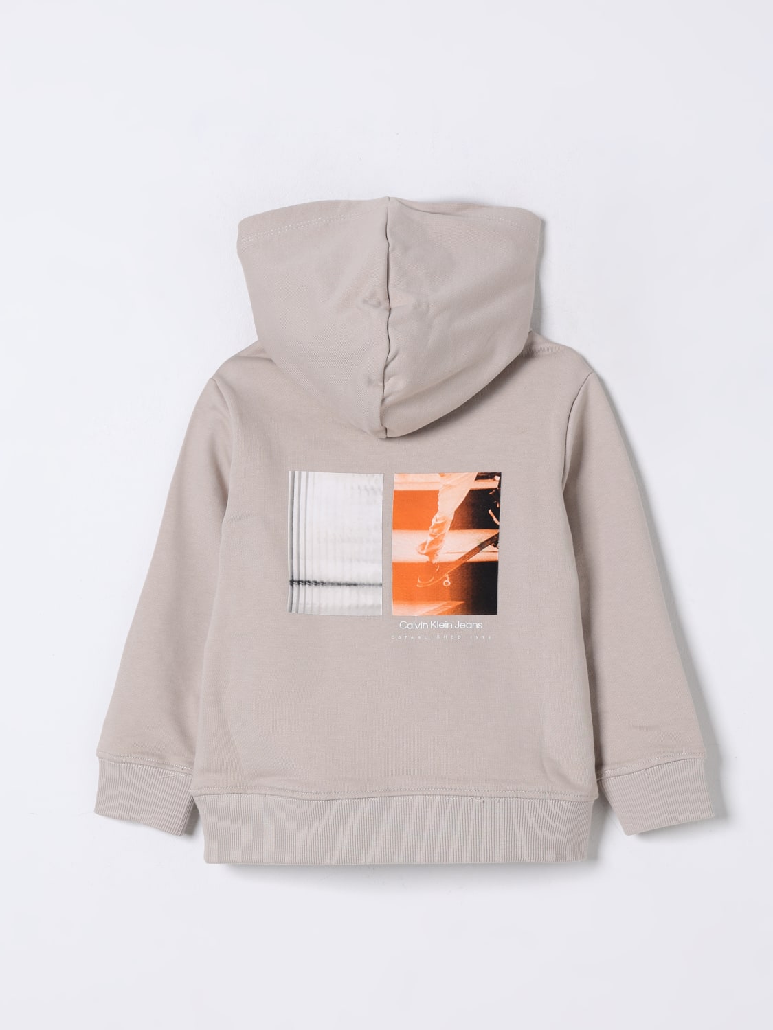 CALVIN KLEIN SWEATER: Sweater kids Calvin Klein, Beige - Img 2