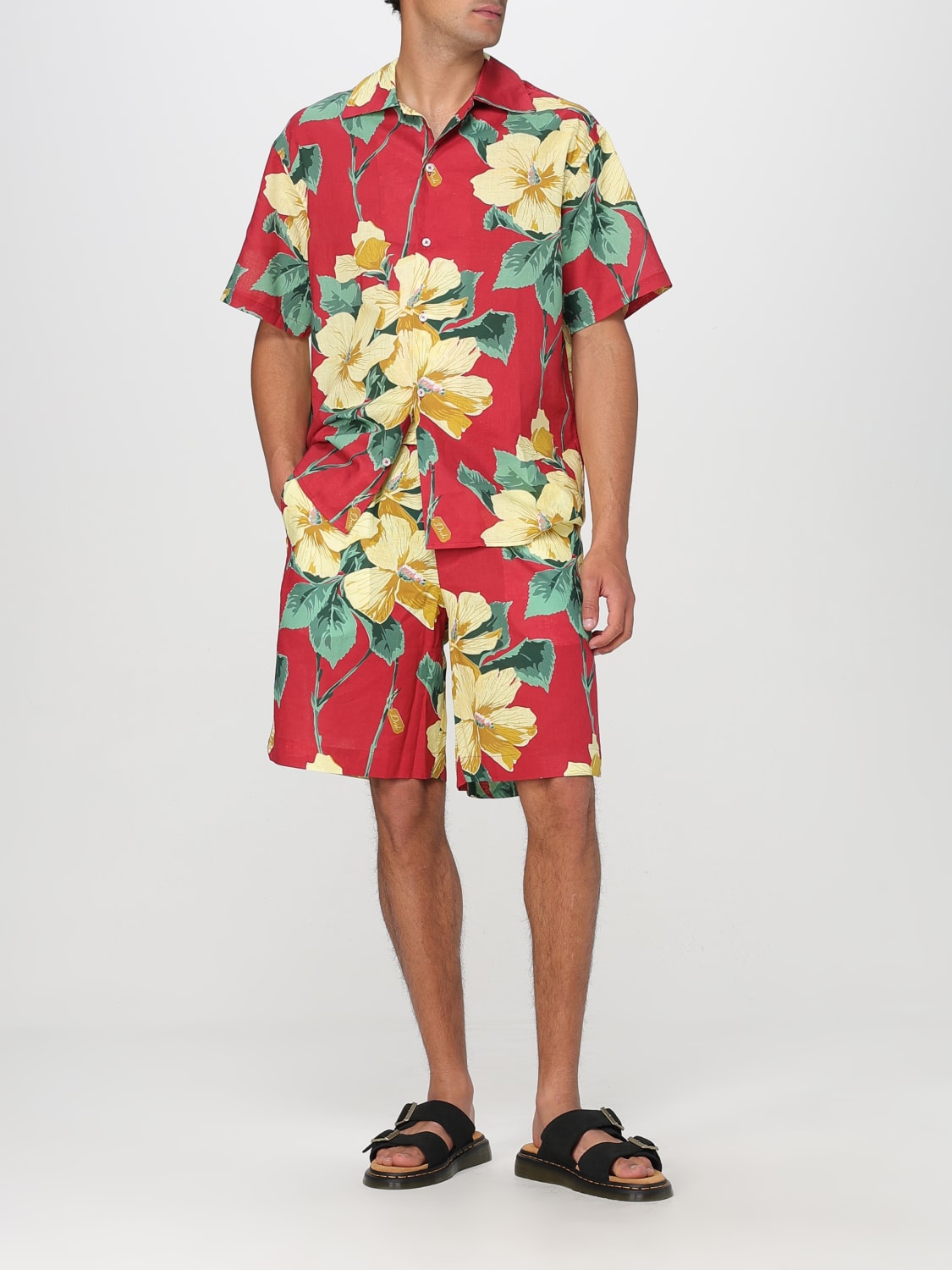 DRÔLE DE MONSIEUR SHORTS: Shorts herren Drôle De Monsieur, Rot - Img 2