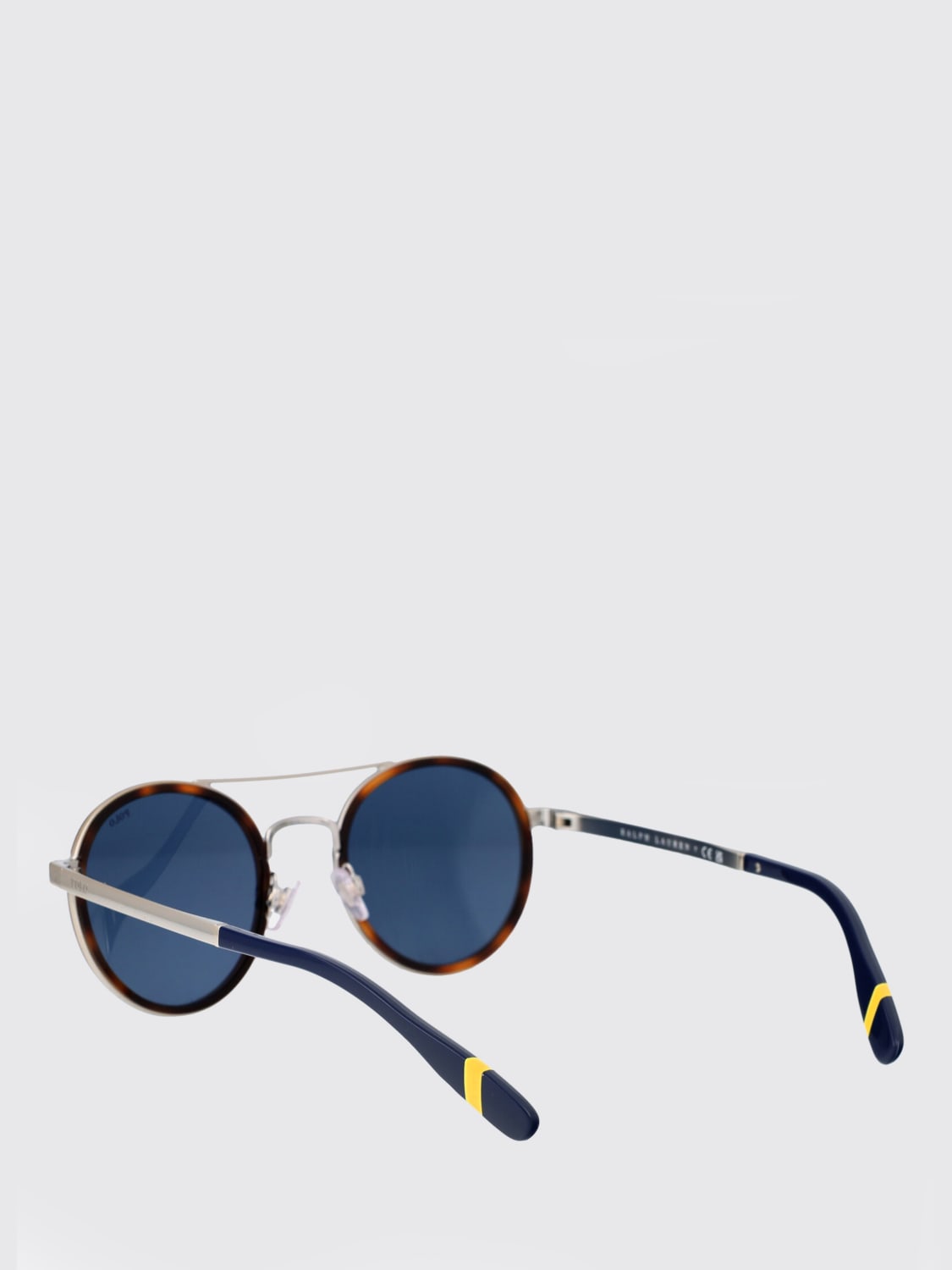 POLO RALPH LAUREN OCCHIALI DA SOLE: Occhiali da sole Polo Ralph Lauren in metallo , Marrone - Img 3