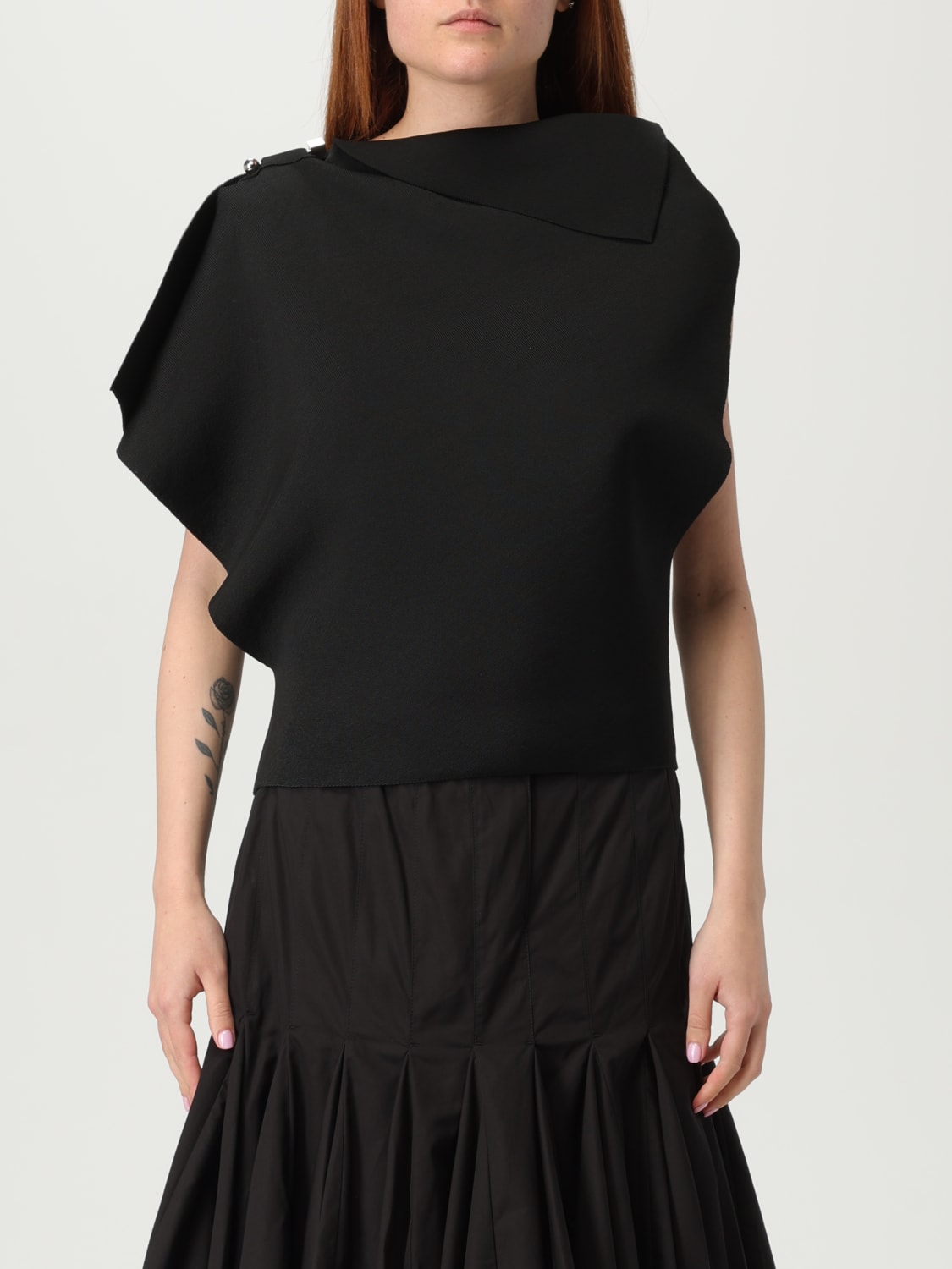 JACQUEMUS 黒 ニット セーター 32 JACQUEMUS Marina appliquéd brushed knitted turtleneck