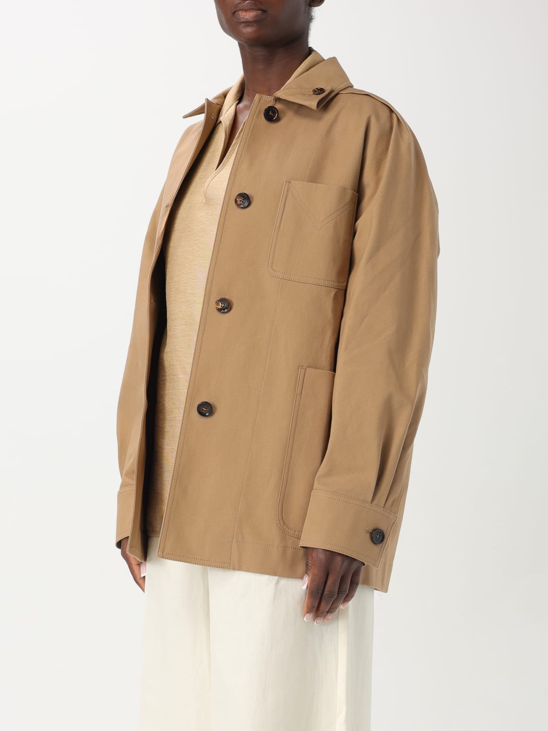 MAX MARA: cotton jacket - Brown | Max Mara jacket