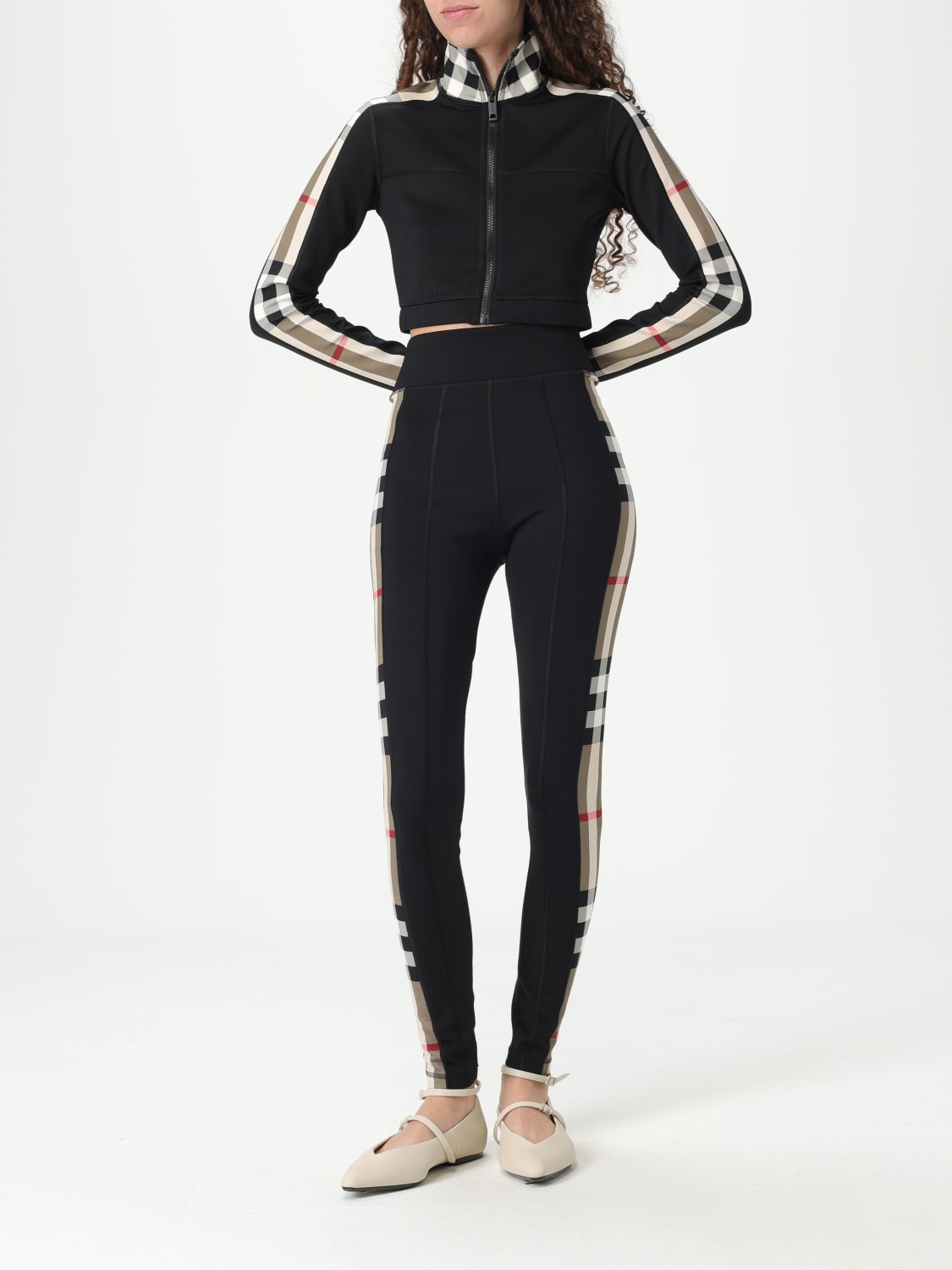 BURBERRY PANTS: Pants woman Burberry, Black - Img 2