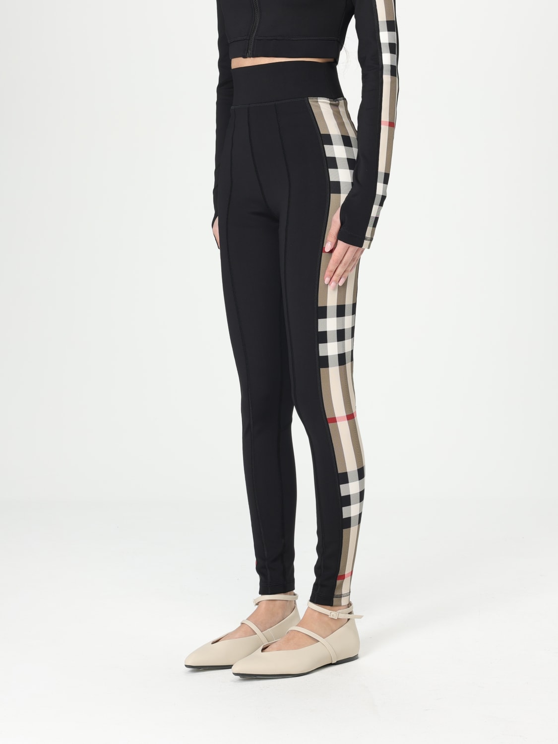 BURBERRY PANTS: Pants woman Burberry, Black - Img 4