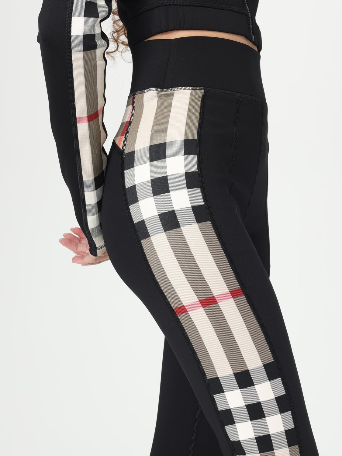 BURBERRY PANTS: Pants woman Burberry, Black - Img 5