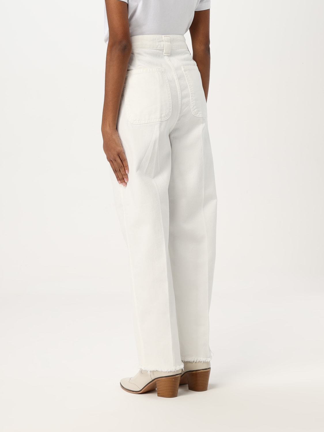 PT01 PANTALONES: Pantalón mujer Pt01, Blanco - Img 2
