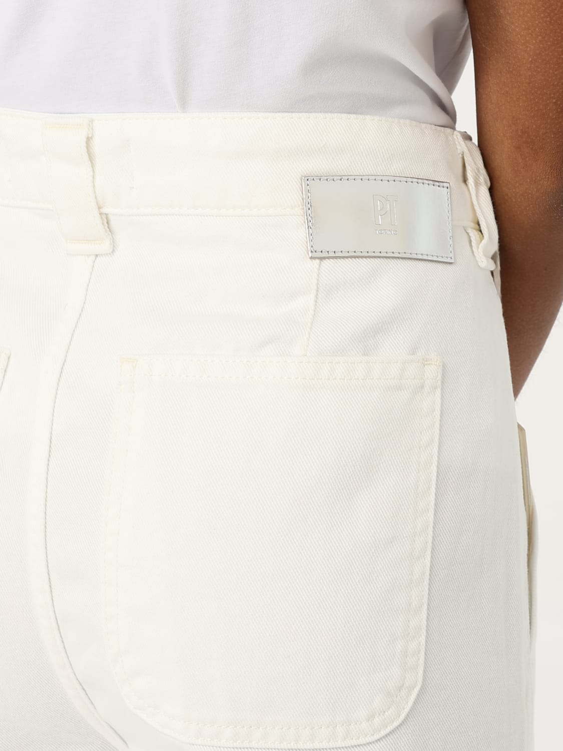 PT01 PANTALONES: Pantalón mujer Pt01, Blanco - Img 3