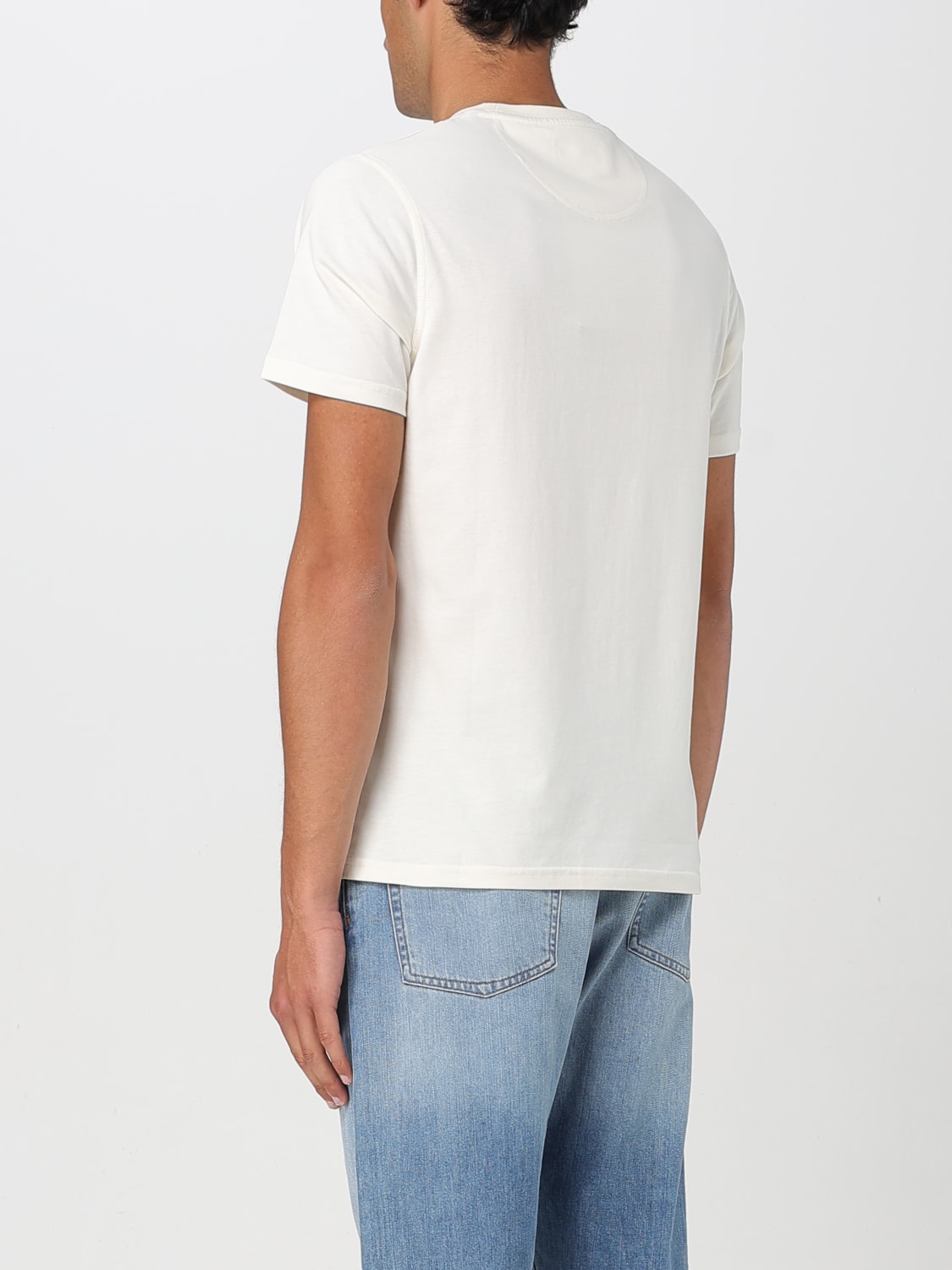 Tシャツ・カットソー BARBOUR Men T-shirt White MTS1265 WH52 BARBOUR: T-shirt men - White | Barbour t-shirt MTS1265